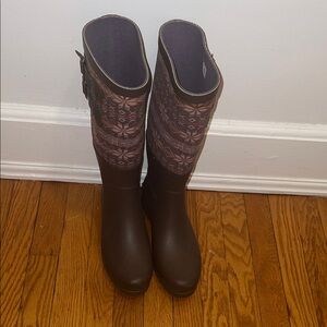 UGG Brown and Purple Women's Winter Boots